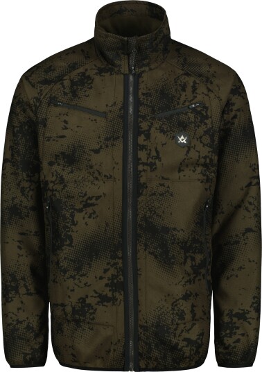 Alaska 1795 Buzzard Vendbar Fleecejakke Herre Brown Blur/Night Green XL 25 % rabatt i handlekurven XL