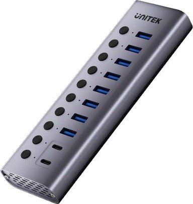 Usb Hub Unitek Unitek Hub Usb C/Usb A 10In1 5Gbps Med Portsvitsjer