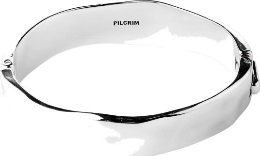 Pilgrim Now Bangle Silver Plated SILVER PLATED One Size