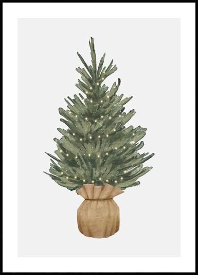 Christmas Tree Wrapped Plakat Plakat / 70x100cm