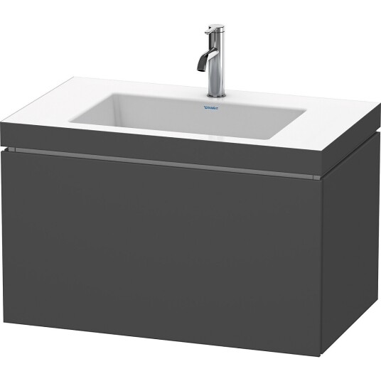 Duravit L-Cube Servantskap m/1 skuff 800x500x480 mm Grafitt Matt