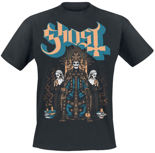 Ghost T-skjorte Throne S til 3XL Herrer svart