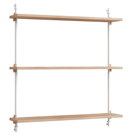 Moebe wall shelving ws.85.1 Eik-hvit