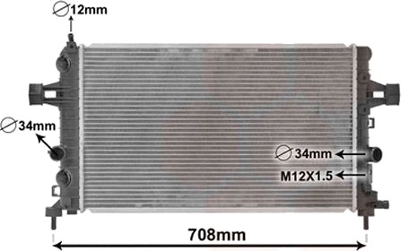 VAN WEZEL 37002363 Radiator motorkjøling VAN WEZEL 37002363 Radiator motorkjøling