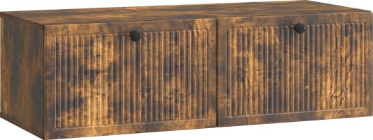  Vegghengt TV skap Røkt Eik 98 x 41 x 30 cm Konstruert tre