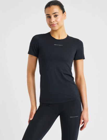 Röhnisch Jacquard Ss Top Black XXL Röhnisch Jacquard Ss Top Black XXL