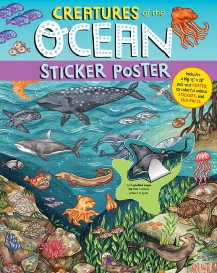 Creatures Of The Ocean Sticker Poster Av Workman Publishing Creatures Of The Ocean Sticker Poster Av Workman Publishing