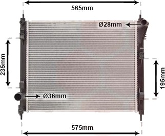 VAN WEZEL 13012711 Radiator motorkjøling
