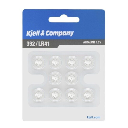 Kjell & Company Knappcellebatterier LR41 (392) 10-pk. Kjell & Company Knappcellebatterier LR41 (392) 10-pk.