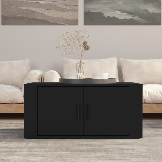 Salongbord svart 80x50x36 cm konstruert tre 8720845666781