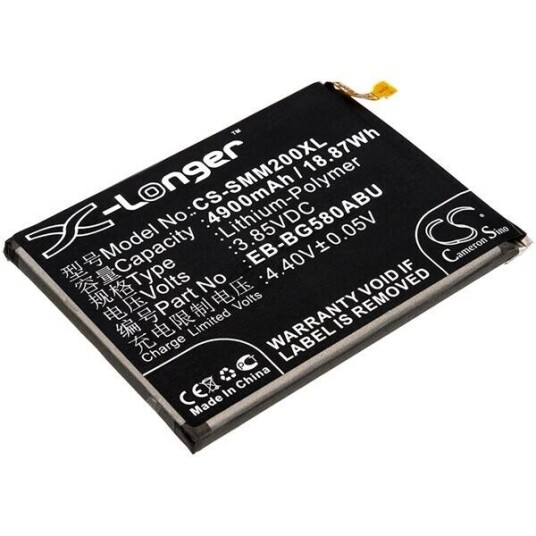 Samsung SM-M205 batteri (4900 mAh 3.85 V, Sort)