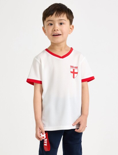 Lindex Football Shirt White 98/104