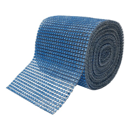 Catsson Int Group LTD Strass Stoff på Rull - Sky Blue