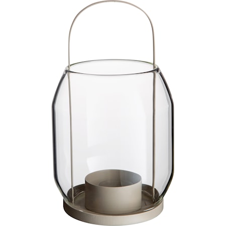ERNST 22 cm Beige Telysholder i Metall - Lysestake