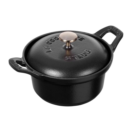 Staub Vintage La Coquette gryte rund 0,5 L Svart