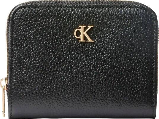 Calvin Klein Medium Flap Zip Around BLACK One Size