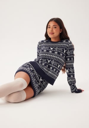 ONLY Onlxmas Winter Ls O-neck Night Sky/Cloud Dancer XL