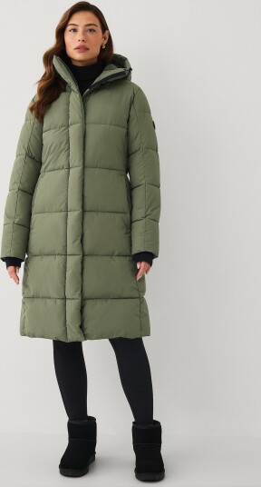 Áhkká Kåpe Warm Mid Length Parka W Grønn