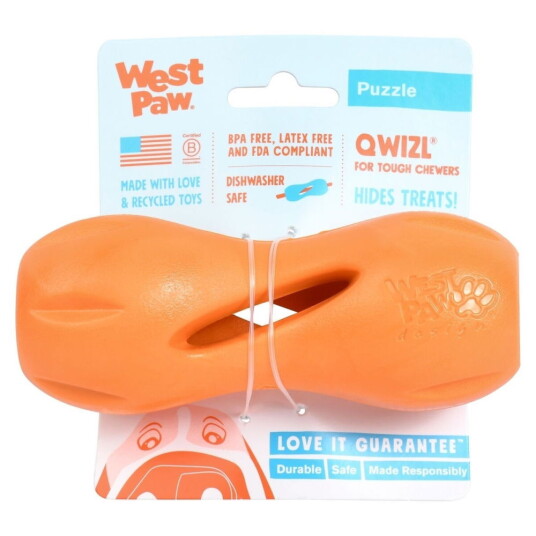 West Paw Qwizl Oransje 1-Pack (14 cm) West Paw Qwizl Oransje 1-Pack (14 cm)