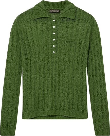 Heyanno Mmhpeace Sheer Knit   Green   S