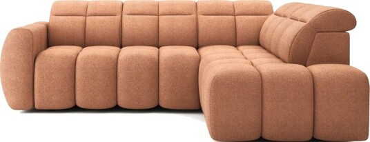 Hjørnesofa Eltap Flconn 258x208x107 cm Xillar 24 Rosa Høyre
