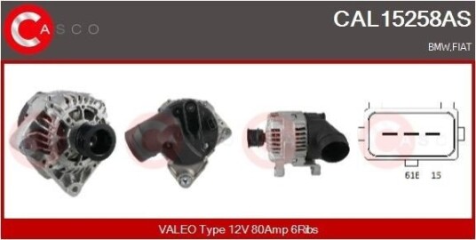 CASCO CAL15258AS Dynamo