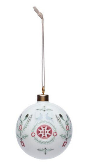 Rörstrand Swedish Grace Winter julekule 8 cm