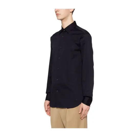Emporio Armani, Herre, Skjorter, Blå, S, Emporio Armani, Herre, Skjorter, Blå, S,