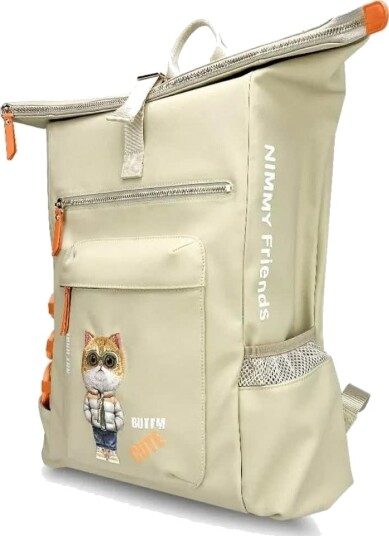 Nimmy Cool&Cute 2.0 Cat PC-veske Khaki