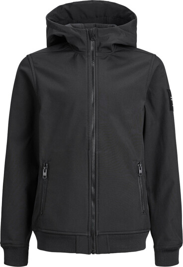 Jack and Jones Junior Basic Softshell Hood Junior Sort 116 Jack and Jones Junior Basic Softshell Hood Junior Sort 116
