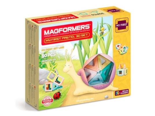 Magformers Magformers Mitt Første Pastellsett 30 El. Magformers Magformers Mitt Første Pastellsett 30 El.