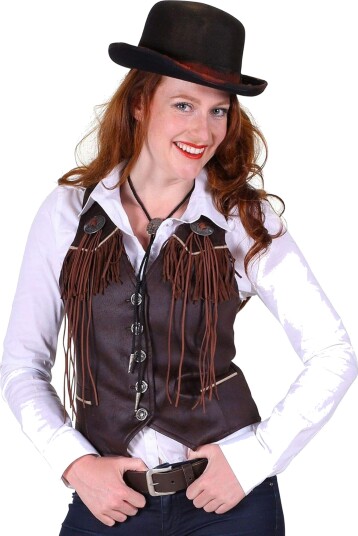 Thetru B.v. Cowboy Vest Dame Brun Deluxe XX-Large 2286-1300-0XXL