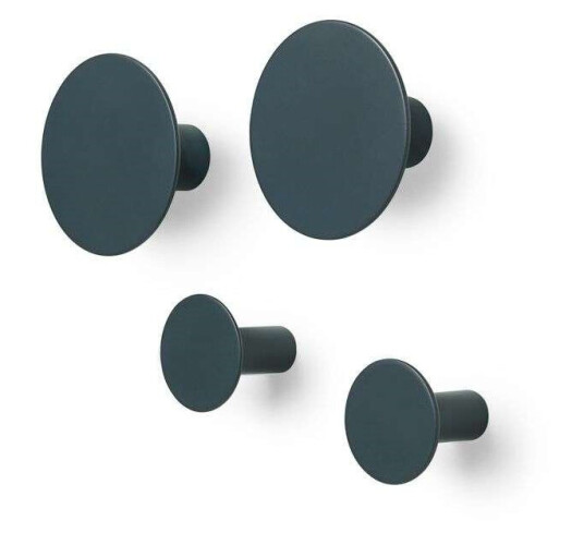 Blomus - Ponto Wall Hooks 4 pcs. Gunmetal Blomus - Ponto Wall Hooks 4 pcs. Gunmetal