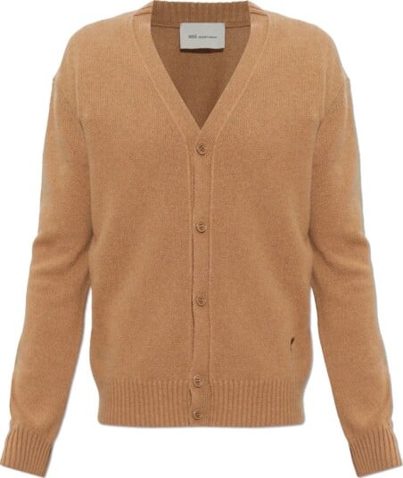 Ami Paris Herre Strikkevarer Brun 2XL, Ami Paris Herre Strikkevarer Brun 2XL,