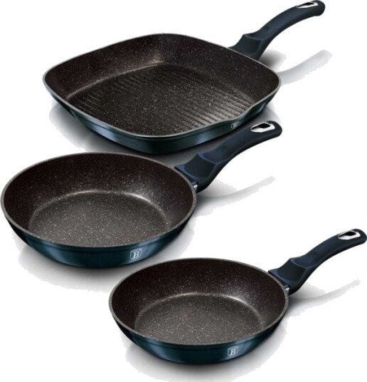 Stekepanne Berlinger Haus Grill Støpejern 20/24/28 Cm 3 Stk.
