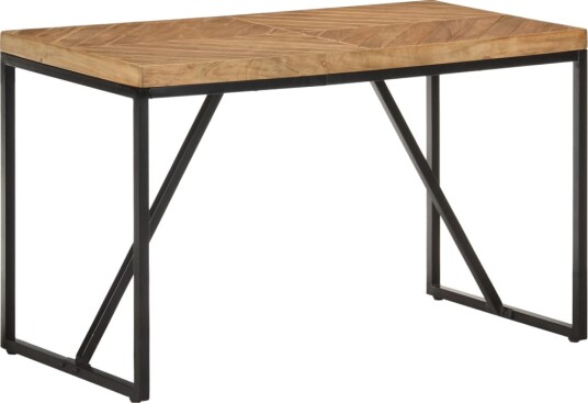 vidaXL Spisebord 120x60x76 cm heltre akasie og mango