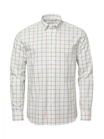 Chevalier Rossway Contemporary Fit Shirt Men XL Amber Tattersall S