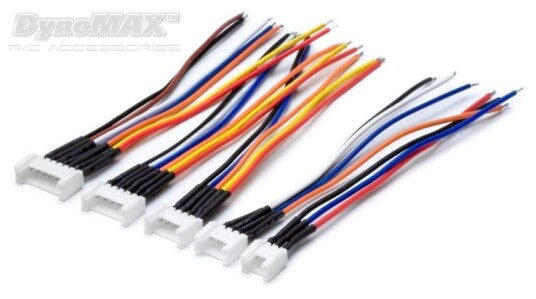 DynoMAX B9406 Balance Connector Set TP Male pin with wire 2-6S