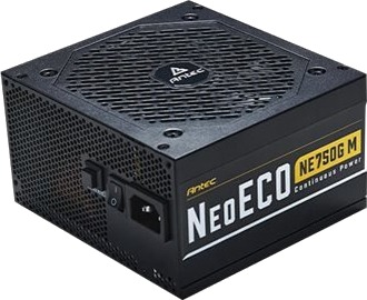 Antec NeoEco Gold Modular NE750G M Strømforsyning 750W 80 Plus Gold Antec NeoEco Gold Modular NE750G M Strømforsyning 750W 80 Plus Gold