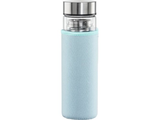 Hama 00181598 Drikkeflaske Daglig Bruk 450 Ml BorosilikatglasSilikonblå   Gjennomsiktig 00181598