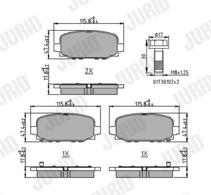Bremseklosser JURID 573824J Bremseklosser JURID 573824J