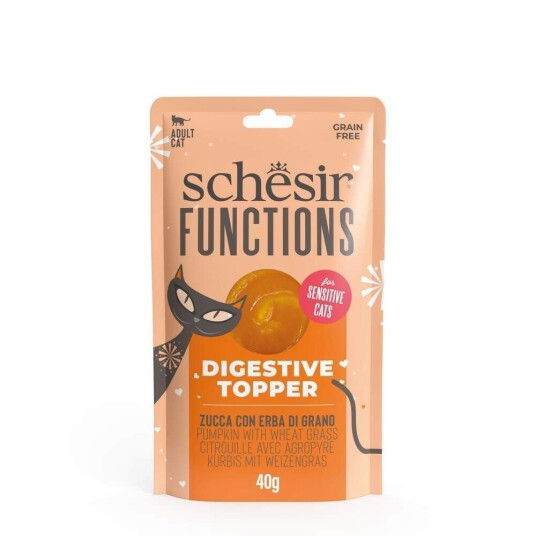 Schesir Special Functions Digestive Topper Pumpkin/Wheat Grass
