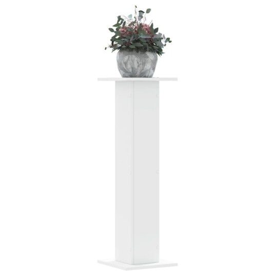 Plantestativer 2 stk hvit 30x30x95 cm konstruert tre Plantestativer 2 stk hvit 30x30x95 cm konstruert tre