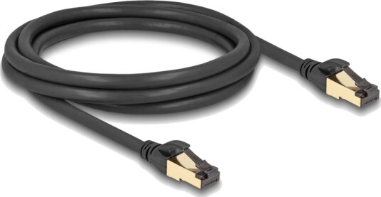 Delock Rj 45 Cat 7 Cat 6A S/Ftp Svart 2 M