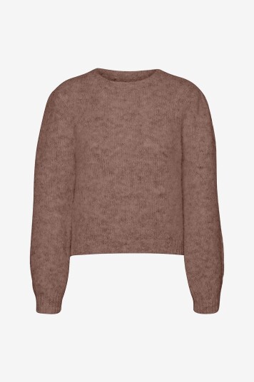 Vero Moda - Genser vmNovah LS O-neck Pullover GA - Natur