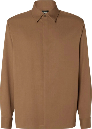 Fendi Herre Skjorter Brun S,