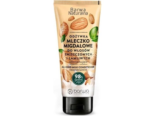 Barwa Barwa Naturlig Balsam For Skadet Og Sprøtt Hår Mandelmelk 200Ml