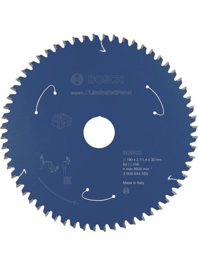 Bosch 190 mm Sirkelsagblad for Laminerte Paneler - 60 Tenner - Elektroverktøy Tilbehør