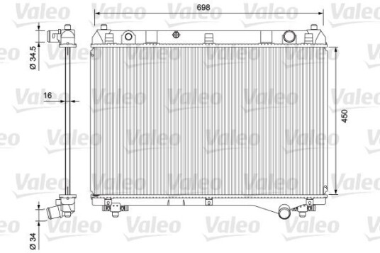 Radiator VALEO 701722 Radiator VALEO 701722