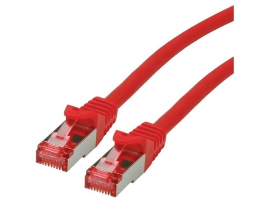 Roline Roline PatchCable Rj45 M To Rj45 M 1 M Sftp Pimf Cat 6 Halogen Free Shaped Stranded Red 21.15.2611